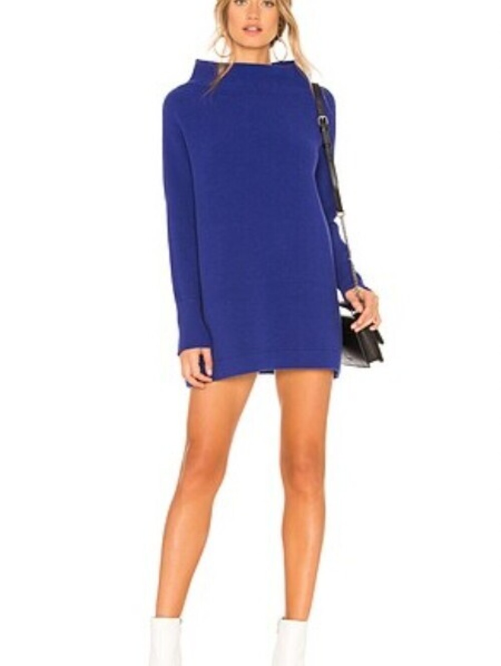Free People Blue Oversized Ottoman Slouchy Tunic Sweater - Size - Large
